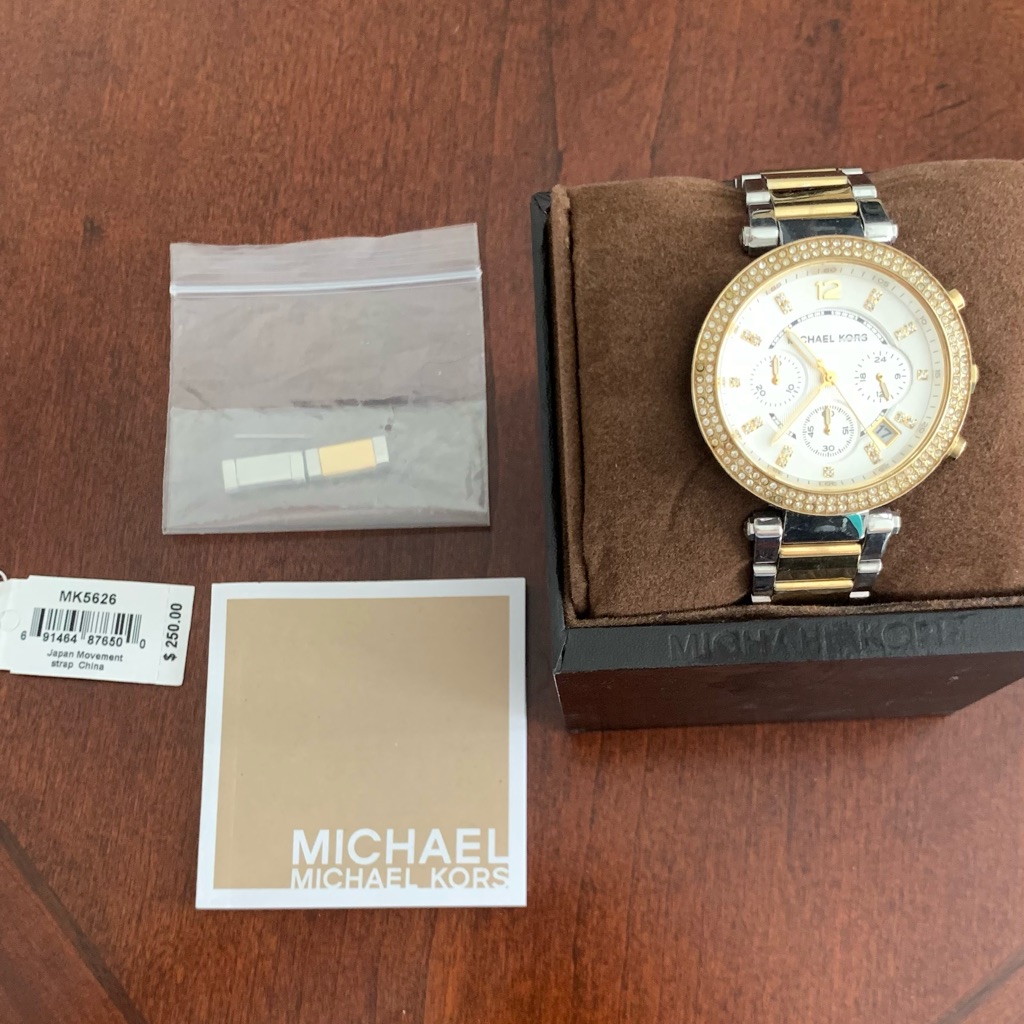 Michael Kors Two-Tone Gold And Silver Watch